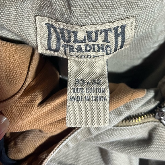 Duluth Trading Co heavy cotton canvas pants - 33x32 - Picture 4 of 4